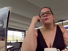 素人, アナル, ぽっちゃり, ぽちゃ, デブ, オナニー, 公共, 現実