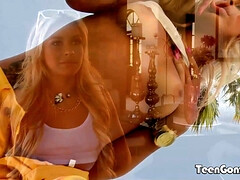 Tetas grandes, Mamada, Tetona, Corridas, Sexo duro, Latina, Al aire libre, Adolescente