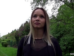 18 ans, Tir de sperme, Allemand, Lingerie, Petite femme, Réalité, Maigrichonne, Jarretelles