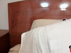 Enthousiasteling, Slaapkamer, Masturbatie, Natuurlijke tieten, Kut duiken, Realiteit, Geschoren, Tieten likken