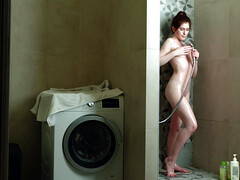 Morena, Hd, Masturbación, Tetas naturales, Ducha, Solo