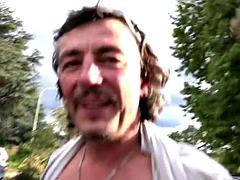 Минет, Семяизвержение, Секс без цензуры, Зрелые, На природе, На публике, Втроем