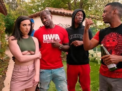 Anal, Culo, Negro, Morena, Doble penetracion, Grupo, Interracial, Adolescente