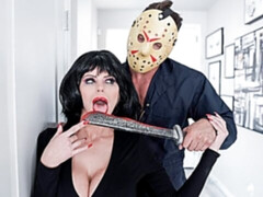 Grosser arsch, Grosser schwanz, Grosse titten, Blasen, Braunhaarige, Hundestellung, Milf