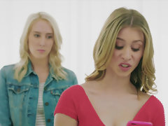 Schwarz, Blondine, Schwanz, Flotter vierer, Gruppe, Riesig, Interrassisch, Milf