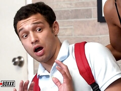 デカパイ, フェラチオ, イく瞬間, ハードコア, 淫乱熟女, 現実, 教師, オッパイの