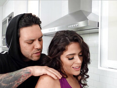 In den arsch, Arsch, Paar, Fingern, Küche, Lecken, Muschi, Nass