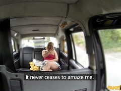 Nice curvy blondie heads eats deep in my arsehole - faux taxi