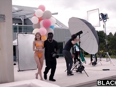 Negro, Mamada, Polla, Sexo duro, Interracial, Tetas naturales, Al aire libre, Flaco