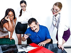 Octavia Red, Jasmine Wilde and Lily Starfire are enjoying hard fuck