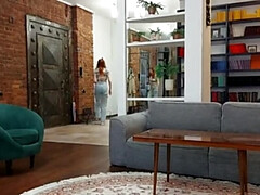 舞台裏, Hd, ジーンズ, オマンコ, ロシア人, ヤリマン, 濡れ, 妻