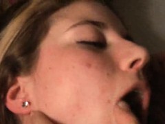 Amateur, Blonde, Sucer une bite, Tir de sperme, Faciale, Pov, Adolescente