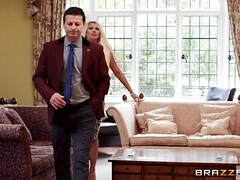 デカチン, デカパイ, イギリス人, 巨乳な, 人妻の, 旦那, 淫乱熟女, 妻