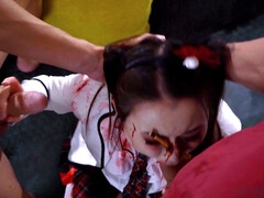 Leie, Asiatisch, Blasen, Spermaladung, Aufs gesicht abspritzen, Handjob, Piercing, Flotter dreier