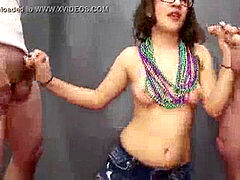 Sucer une bite, Tir de sperme, Lunettes, Adolescente