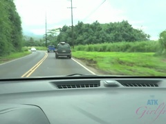 Leie, Bad, Blondine, Flashen, Im freien, Weibliche ejakulation, Titten, Nass