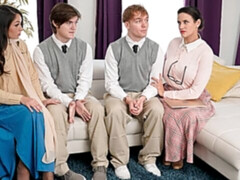 Grosser arsch, Grosser schwanz, Grosse titten, Blasen, Hundestellung, Flotter vierer, Milf