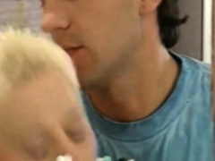 Rubia, Estilo perrito, Europeo, Alemán, Sexo duro, Nylon, Medias largas, Adolescente