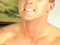 Blondine, Blasen, Europäisch, Absätze, Strümpfe, Vintage