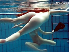 Underwater Show featuring madam's swimming pool sex