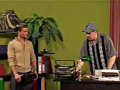 Gay Twink Anal Handjob in Office Part 2