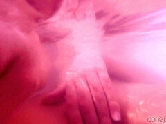 Cul, Salle de bains, Chambre à dormir, Brunette brune, Seins naturels, Huilée, Chatte, Mouillée