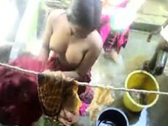 Enthousiasteling, Indisch, Buiten, Douche