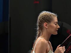 Europees, Sportzaal, Harig, Hardcore, Likken, Masturbatie, Tiener, Tieten likken