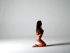 18 jaar, Bruinharig, Hd, Naakt, Klein, Tiener, Tieten likken