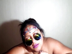 Amateur, Belle grosse femme bgf, Gros seins, Sucer une bite, Rondelette, Hd, Fille latino, Avaler