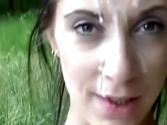 Leie, Blasen, Aufs gesicht abspritzen, Im freien, Öffentlich, Realität, Flotter dreier, Vintage