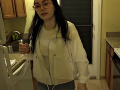 Leie, Grosse titten, Braunhaarige, Besamung, Freundin, Masturbation, Pov, Titten