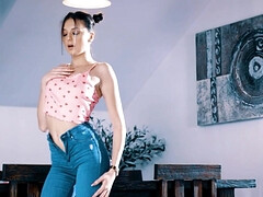 18 ans, Nana, Brunette brune, Hd, Lingerie, Masturbation, Solo, String