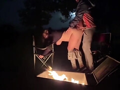 Therykers - Using My Pussy In A Public Park! Rough Sex Next The Fire In The Open!