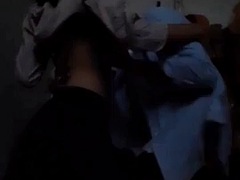 素人, アジア人, フェラチオ, カップル, 公共, ティーン