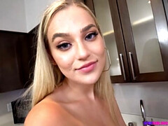 Grote kont, Grote lul, Grote mammen, Blond, Hd, Gezichtspunt, Tiener