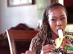 Noire, Petit ami, Noir ébène, Mère que j'aimerais baiser, Orgie, Fête, Adolescente