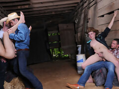 A bunch of cowboys doing XXX things to pass the time