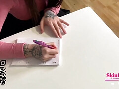 Amateur, Grosse bite, Sucer une bite, Brunette brune, Tir de sperme, Queue, Élève, Professeur