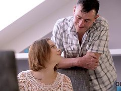 Mooi, Grote mammen, Blond, Rondborstig, Daddy, Masseren, Natuurlijke tieten, Tiener