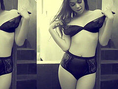 Lingerie, Petite femme, Maigrichonne, Softcore