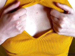 Cul, Érotique, Européenne, Doigter, Hard, Masturbation, Mamelons bombés, Rasée