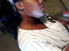 Cul, Gros cul, Noire, Grossier, Noir ébène, Faciale, Branlette thaïlandaise, Pov