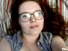 素人, ぽちゃ, 指いじり, 眼鏡, オナニー, 赤毛, ヤリマン, 一人