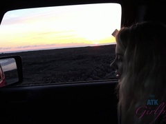 ビーチ, 指いじり, 彼女, オーガズム, 小柄, オマンコ, ガリガリ, オッパイの