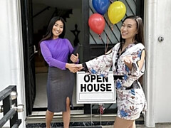 18, アジア人, デカ尻, デカチン, フェラチオ, 茶髪の, ティーン, オッパイの