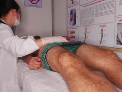 Leie, Arzt, Riesig, Riesenschwanz, Wichsen, Latina, Krankenschwester, Uniform