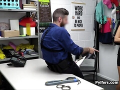 Hammering half Italian thief in the backroom