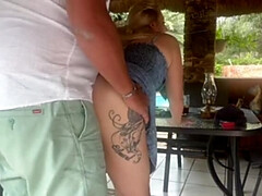 Leie, Blondine, Bruder, Besamung, Fingern, Selbstgemacht, Öffentlich, Muschi