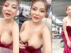素人, アジア人, 茶髪の, Hd, 公共, 現実